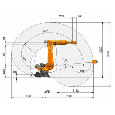 KR 240 R2900-2 Payload 313kg Reach 2900mm 6 Axis Spot Welding Robot