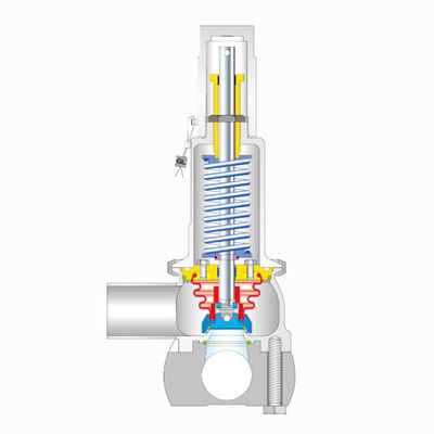 Type 485 With A Low Dead Space Ratio Through Weldable Spring Loaded Safety Valve