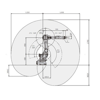 S010N Payload 7kg Reach 930mm 6 Axis Compact Design Manipulator Robot Arm