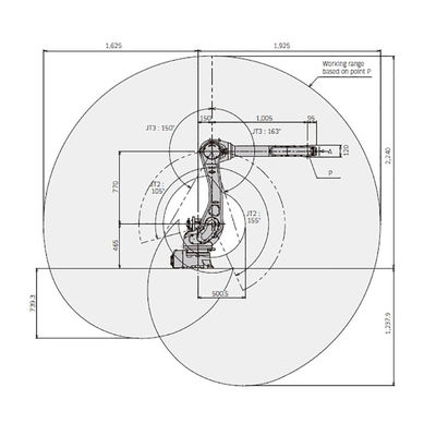 RS010L Payload 10kg Reach 1925mm 6 Axis High-Speed Compact Design Packing Robot