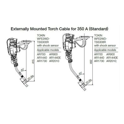 6 Axis Industrial Robot Of AR2010 With RD350S ARC Welders For Other Welding Equipment