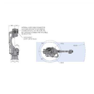 Industrial Robotic Arm Of Motoman GP50 With Arc Welder And 50KG Payload As Automatic Manipulator