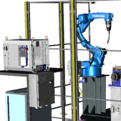 Industrial Robotic Arm Of Motoman GP50 With Arc Welder And 50KG Payload As Automatic Manipulator