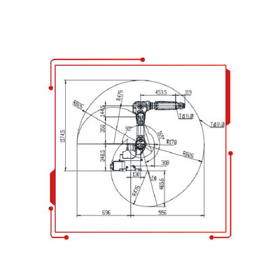 6 Aixs Manipulator With 8KG Payload 950MM Reach Mini Robot As Painting Spraying Machine From China