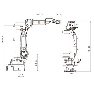 SF6-C2080 With 10KG Payload 2080MM Reach Robotic Arm As Industrial Robot And Welding Robot