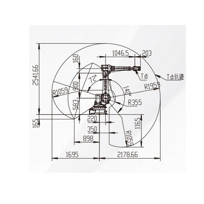 Loading And Unloading Robot With 2178MM Reach With Industrial Robot Price For Polishing Machine