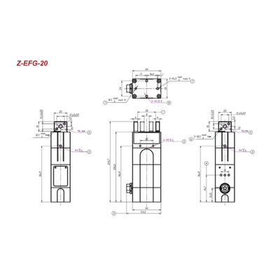 Electric Gripper For Automatic Weighing Hitbot Z-EFG-20 6 Axis Robotic Arm