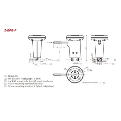 Gripper Hitbot Z-EFG-F 6 Axis Industrial Robotic Arm Automatic Coffee Machines