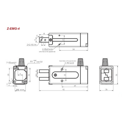 Robot Gripper Hitbot Z-EMG-04 For Loading And Unloading Robot Manipulator