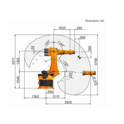 6 Axis Industrial Robotic Arm KR 500 R2830 Pick And Place For Handling Robot