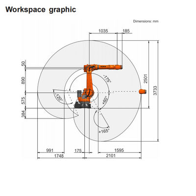 High Payload KR 70 R2100 Of 6 Aixs Manipulator With Laser Welders Of Industrial Welding Robot For Welding Machine