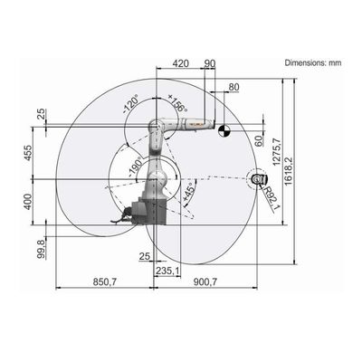 Inspection Robot KR 6 R900-2 CNC Robot Arm 6 Axis As Industrial Robot