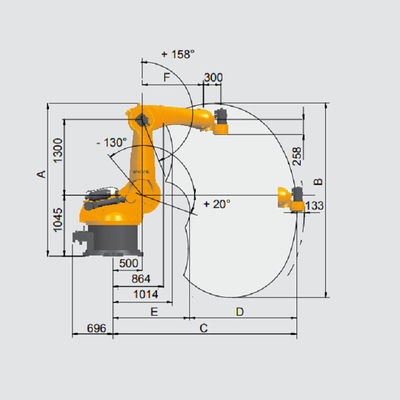 KR 470 PA Kuka Industrial Robot Rated Payload 470Kg Industrial Robot Arm 5 Axes Industrial Robot