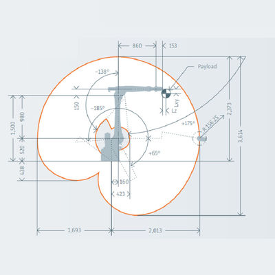 Robot Arm 6 Axis Industrial Kuka Industrial Robot With Rated Payload Of 16Kg Integrates Welding And Transportation
