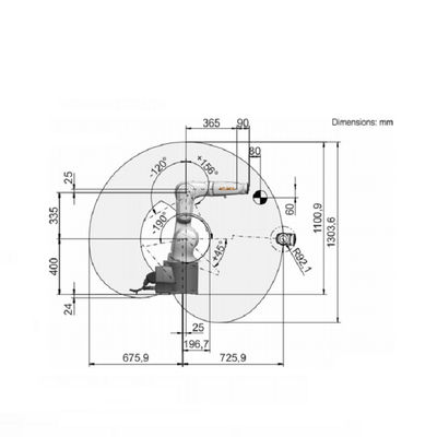 6 Axis Industrial Robotic Arm Industrial Robot With  Rated Payload Of 3 Kg Kuka Industrial Robot Arm