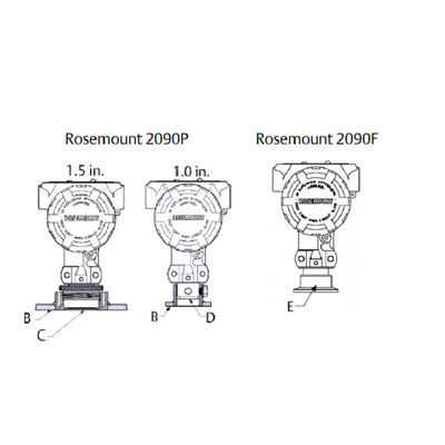 Rose-Mount 2090F Hygienic Pressure Transmitter Differential Pressure Transmitter Rosem-Ount Pressure Transmitter