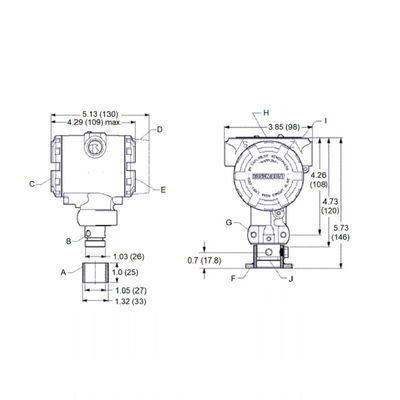 Rose-Mount 2090P Pulp And Paper Pressure Transmitter Differential Pressure Transmitter Rosem-Ount Pressure Transmitter