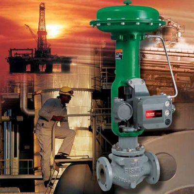 Control Valve Of Easy-e ET For High Process Temperatures As Globe Valve With Globe Or Angle Valve Body