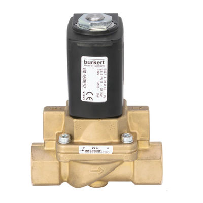 Burkert Type 6407 As Servo Assisted Piston Valve 2/2-Way Suitable For Gas And Steam Of Valve Body
