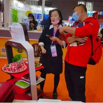 Service Robot China With Automatic Navigation For Food Delivery AI Robot