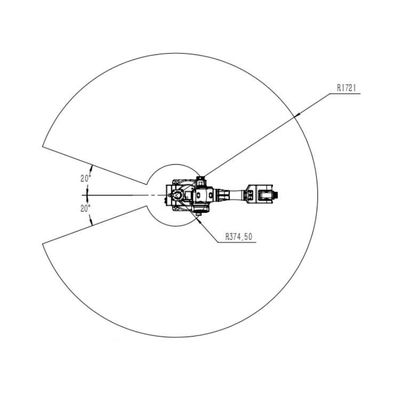 6 Axis Industrial Robotic Arm China TKB2670-20KG-1721mm As Industrial Robot