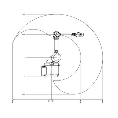 Industrial Robot 6 Axis China TKB800-6kg-876mm For Loading Universal Robot