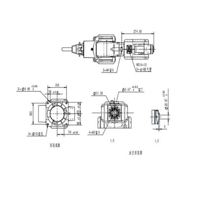 Material Handling Robot TRB050-3kg-616mm Robotic Arm 6 Axis As Universal Robot