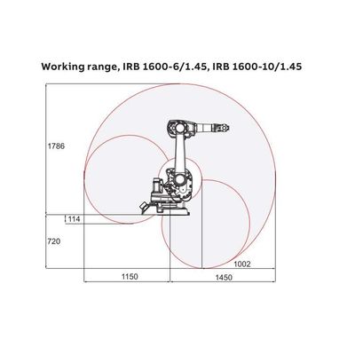 Packing Robot IRB 1600-10/1.45 6 Axis Industrial Robotic Arm Industrial Robots