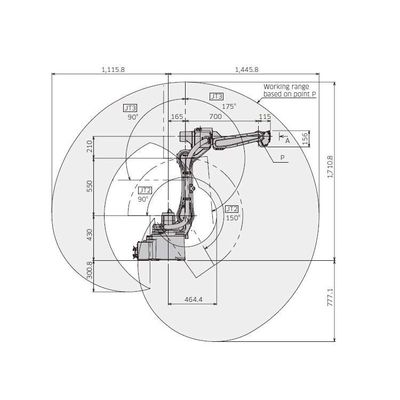 Arc Welding Robot Arm 6 Axis BA006N For Cnc Arc Welding Automation As Welding Robot
