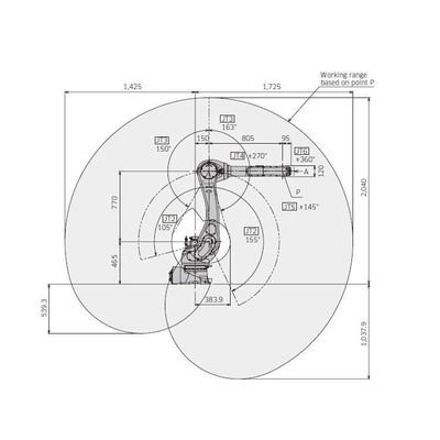 Robot Welding Arm 6 Axis RA020N With CNGBS Welding Positioner As Other Welding Equipment