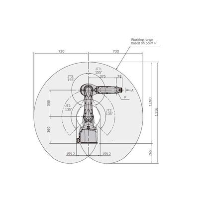 6 Axis Industrial Robot Arm RS007N For Material Handling As Assembly Robot