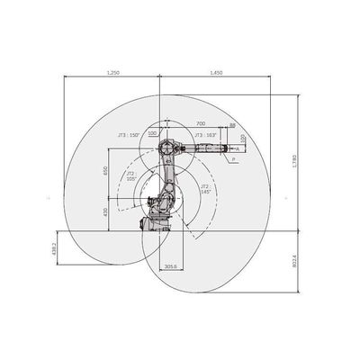Kawasaki RS010N 6 Axis Robotic Arm With CNGBS Welding Positioner For Welding Robot