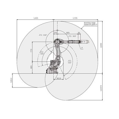 6 Axis Robot Arm Palletizer RS020N For Palletizing Handling Automation As Palletizing Robot