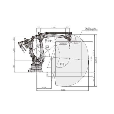 Robot Arm Palletizer CP300L 4 Axis For Palletizing As Palletizing Robot