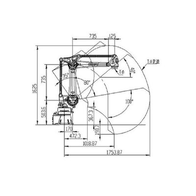 Cobot Industrial Robotic Arm SF25-K1760 25kg Payload For Handling Robot