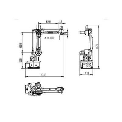 Handling Robot SF15-K1538 Industrial Robotic Arm 4 Axis As Industrial Robots