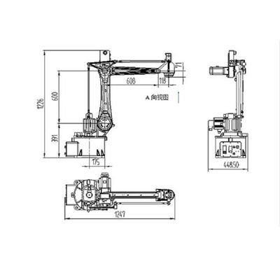 Industrial Robotic Arm 4 Axis SF8-K1492 Palletizing Handling Industrial Robots