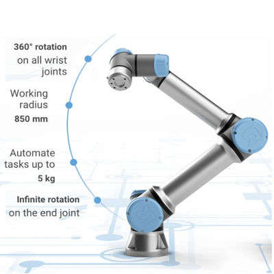 Industrial Robot Universal Robotic Arm 6 Axis UR5e Machinery &amp; Industry Equipment With Gripper Pick And Place Machine