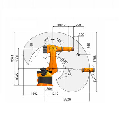 Industrial Robot KR 360 R2830 6 Axis Robotic Arm Payload 360Kg Robotic Palletizer