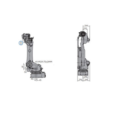 Assembly Robot MOTOMAN-GP180 With 6 Axis Robot Arm With Gripper Payload For 180kg Industrial Robot
