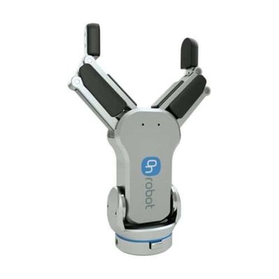 Collaborative Robotic Arm With Flexible Gripper 2 Finger RG6 As Robot Gripper