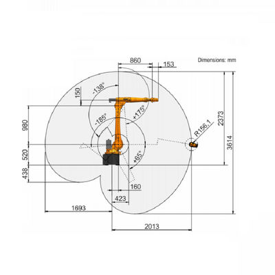 Industrial Robot China KR 16 R2010 Payload Of 16 Kg Welding Machine Robot Arm Manipulator