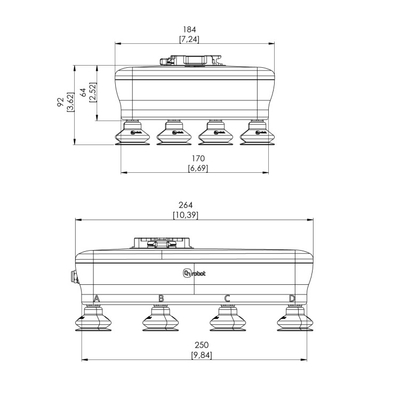 High Payload Electric Vacuum Gripper Of Customizable Gripper For Palletizing Robot Used With Collaborative Robot