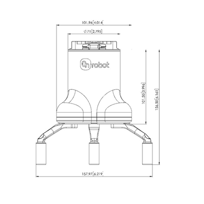 Large Stroke 3 Finger Gripper With 15KG Payload Work With Cobot And CNC Arm 6 Axis Robot For Pick And Place