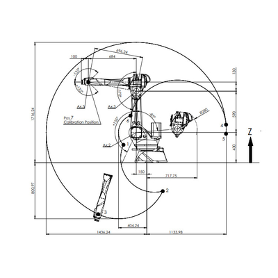 High Reach Manipulator Racer-7-1.4 With 1436MM Reach As 6 Axis Industrial Robot For ZARC Welding Machine