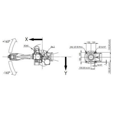 High Reach Manipulator Racer-7-1.4 With 1436MM Reach As 6 Axis Industrial Robot For ZARC Welding Machine