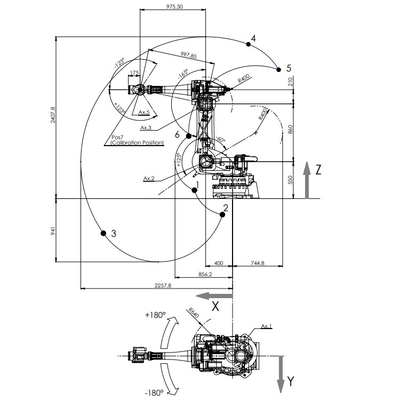 NJ-60-2.2 Manipulator With 60KG Payload As 6 Axis Robot Arm For Material Handling Equipment