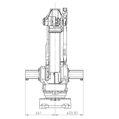 COMAU PAL-260-3.1 260KG Payload Robot Arm For Handling And Palletizing
