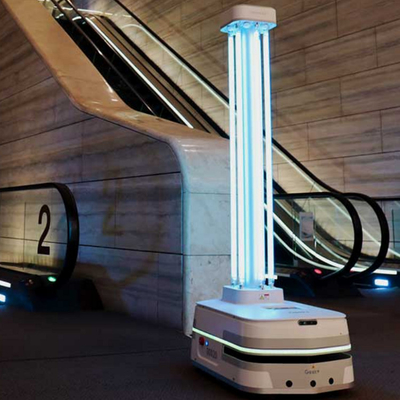 Geek+ AGV Robot Uv Light Smart UV Disinfection Robot The Public Health Guardian