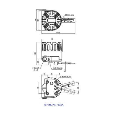 SPTM-V6 Control Valve Accessories Smart Position Transmitter Pneumatic Parts